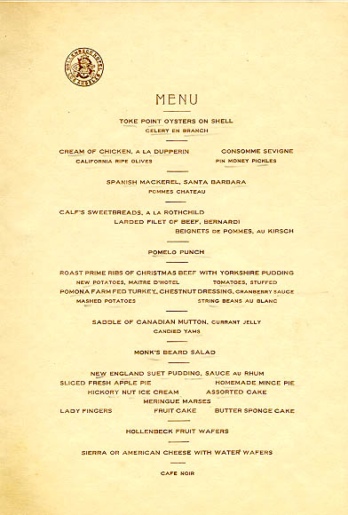 Hollenbeck Menu