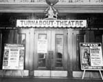 Polk Street entrance to Turnabout Theatre in San Francisco