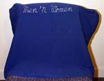 Covered in blue seatcovers bearing humorous names such as Men ‘n Women